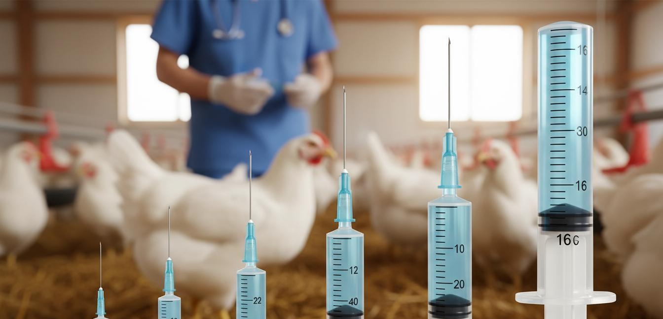 10_Poultry Vaccine Syringe Needle Gauge Selection Matching Needle Size to Bird Age and Vaccine Viscosity