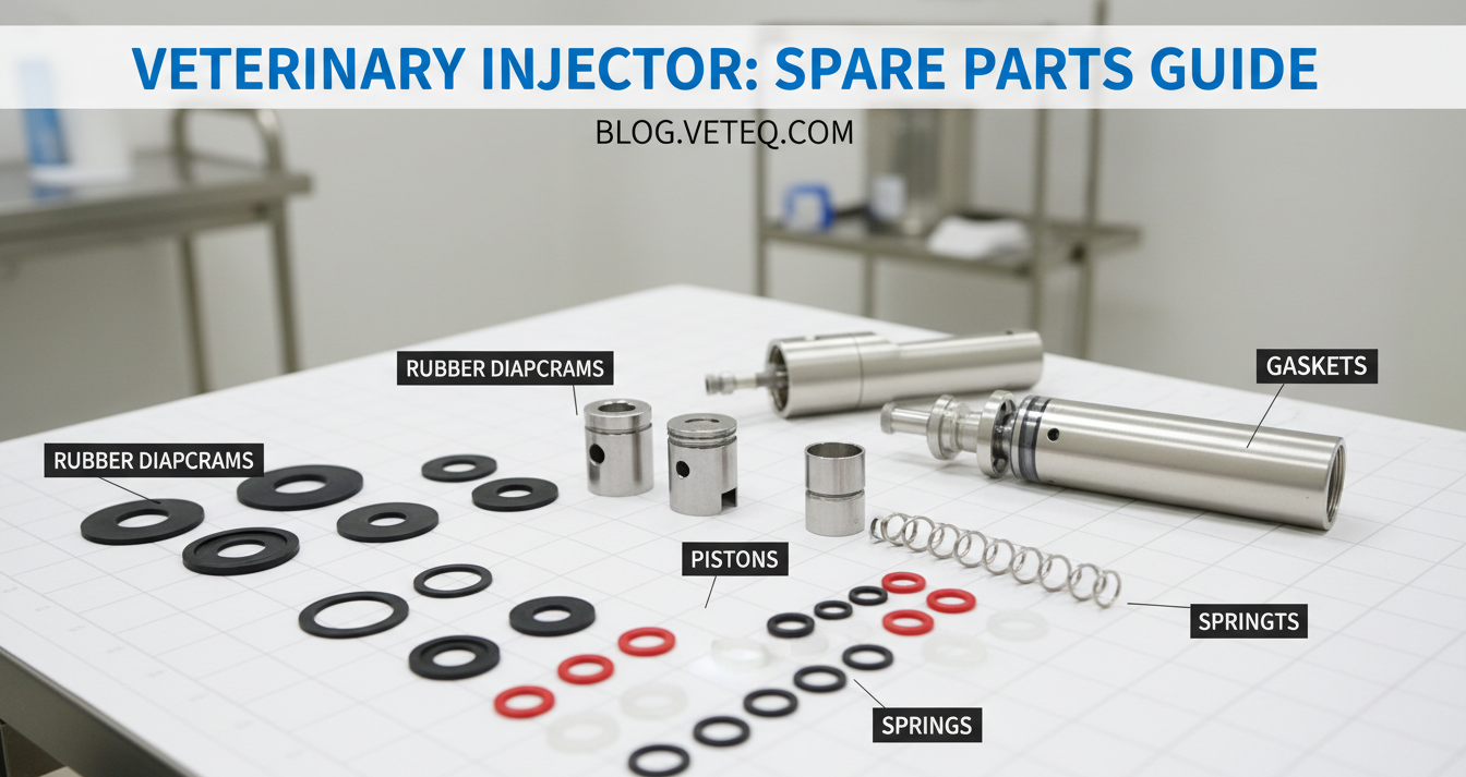 15-Veterinary Continuous Injector Spare Parts Availability Diaphragms, Pistons and O-Rings for Long-Term Use